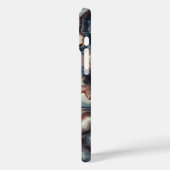 Luxus-Blau- und Bernstein-Achat-Handyhülle - Kompl Case-Mate iPhone Hülle (Rückseite / Links)