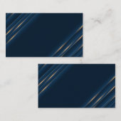Luxus Blau und Gold Blank Visitenkarte (Vorne/Hinten)