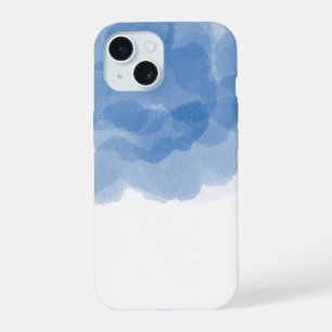 Luxus Blaue Magische Rose Wasserfarbe Abstrakte Ku iPhone 15 Hülle