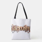 Luxus-Bloom - Elegante Flora Traumtasche Tasche (Rückseite)
