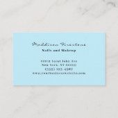 Luxus Blue Crystal Jewel Gem Design Business Card Visitenkarte (Rückseite)