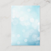 Luxus Blue Wedding Unterkunft Details Begleitkarte (Rückseite)