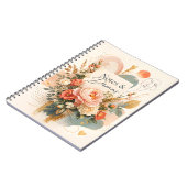 Luxus-Blumen-„Notes & Dreams“-Journal Notizblock (Linke Seite)