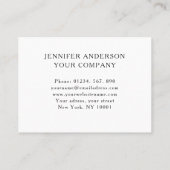 Luxus, Blush-Beige, Blume, Salon Visitenkarte (Rückseite)