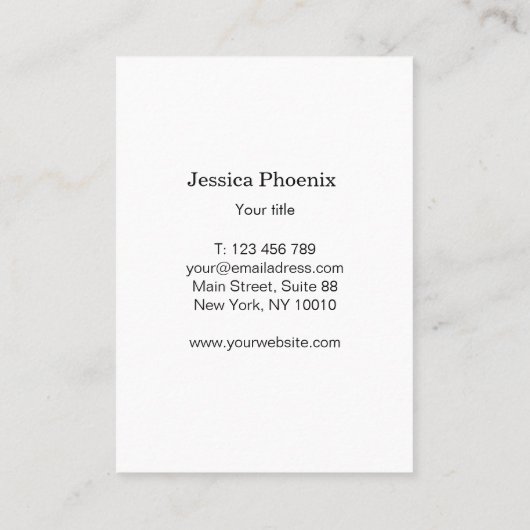 Luxus, Blush-Beige, Circle, Blume, Salon Visitenkarte (Rückseite)