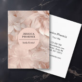 Luxus, Blush-Beige, Circle, Blume, Salon Visitenkarte
