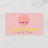 Luxus Blush Pink QR Code Beauty Business Card Visitenkarte (Rückseite)