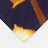 Luxus Boho Gold Rose Moderne Kollektion Fleecedecke (Ecke)