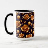 Luxus Boho Gold Rose Moderne Kollektion Tasse (Links)