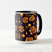 Luxus Boho Gold Rose Moderne Kollektion Tasse (VorderseiteRechts)