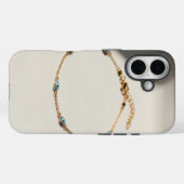 Luxus-Böser-Blick-Fußkette mit zarter Kette Case-Mate iPhone Hülle (Rückseite (Horizontal))