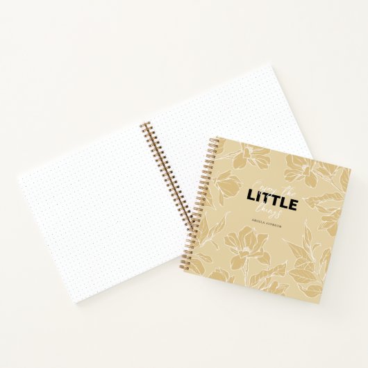 Luxus Boss Lady Light Beige Motivation Notebook Notizblock (Innenseite)