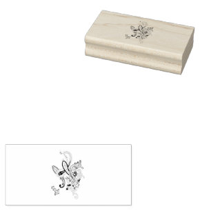 Luxus-Botanik-Paisley-Kollektion Gummistempel