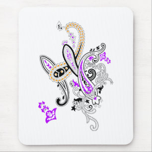 Luxus-Botanik-Paisley-Kollektion Mousepad