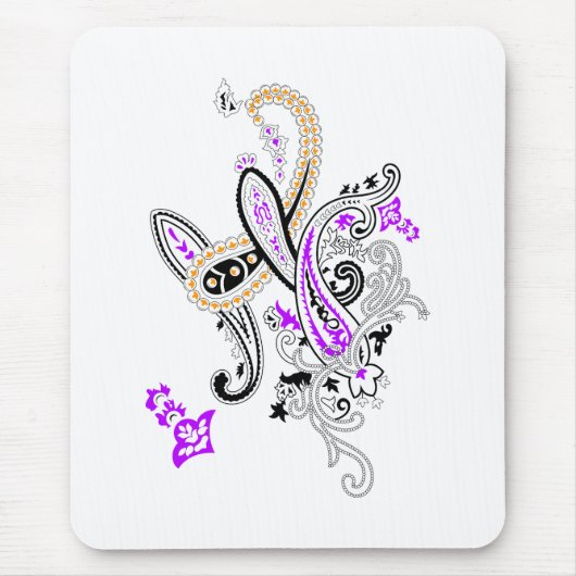 Luxus-Botanik-Paisley-Kollektion Mousepad (Vorne)