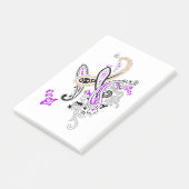 Luxus-Botanik-Paisley-Kollektion Post-it Klebezettel (angewinkelt)