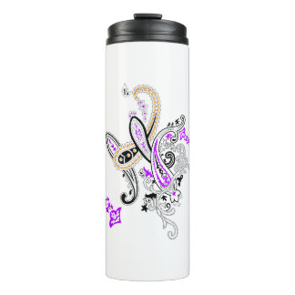 Luxus-Botanik-Paisley-Thermalbecher Thermosbecher