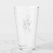 Luxus-Botanik-Paisley-Trinkglas Glas (Rückseite)