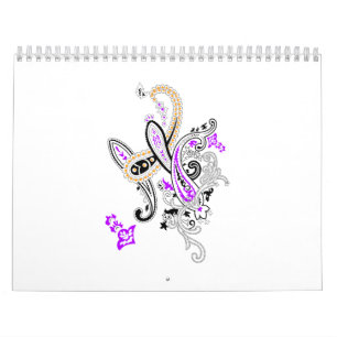 Luxus-Botanik-Paisley-Wandkalender Kalender