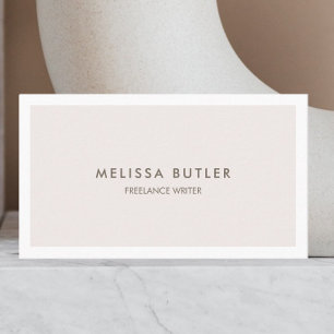 Luxus-Boutique Soft Beige Minimal  Visitenkarte