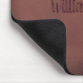 Luxus-Braun Elegantes Minimaldesign Mousepad (Ecke)