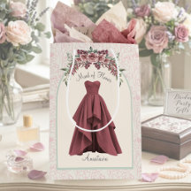 Luxus Brautjungfer im Dusty Rose Ton personalisier