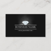 Luxus Bright Diamond Jewelry Business Card Visitenkarte (Vorderseite)