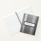 Luxus-Brushed-Metal-Notebook Notizblock (Innenseite)