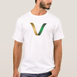 Luxus-Buchstabe V Monogramm T-Shirt