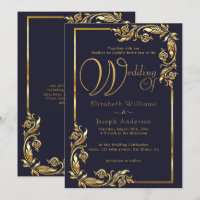 Luxus Budget Gold Blumenrahmen Goldene Hochzeit