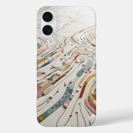 Luxus-Buntkiesel-Stein-Handyhülle - Elegant  Case-Mate iPhone Hülle (Rückseite)