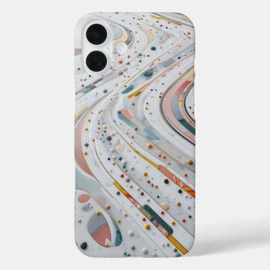 Luxus-Buntkiesel-Stein-Handyhülle - Elegant Case-Mate iPhone Hülle (Rückseite)