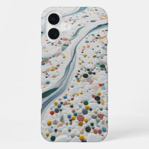 Luxus-Buntkiesel-Stein-Handyhülle - Elegant iPhone 16 Plus Hülle