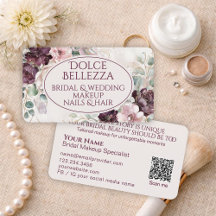 Luxus-Burgund-rot-lila-Blumen-Braut-Make-up-Artist