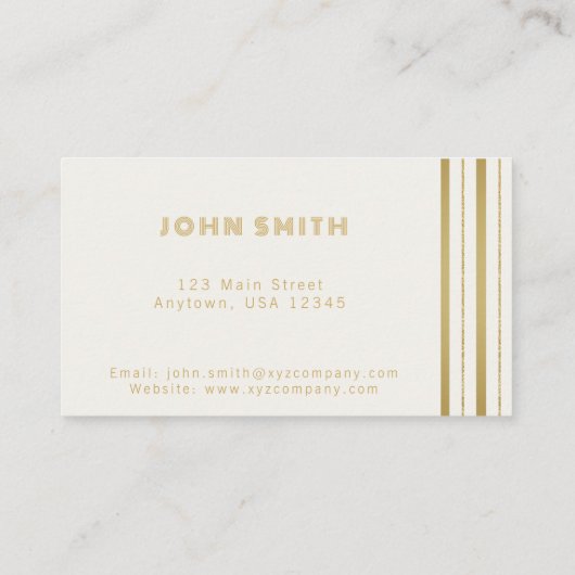 Luxus-Business-Lösungen Visitenkarte (Rückseite)