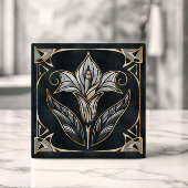 Luxus Calla Lily Pearl und Gold Fliese