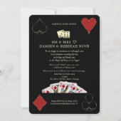 Luxus Casino Vegas Poker glücklich Ever After Einladung (Vorderseite)