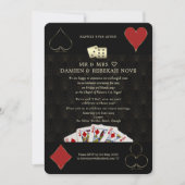 Luxus Casino Vegas Poker glücklich Ever After Einladung (Vorderseite)