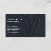 Luxus-Catering-Service | Abstraktes Panel | QR-Cod Visitenkarte (Rückseite)