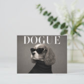 Luxus Cavalier King Charles Spaniel Postkarte (Stehend Vorderseite)