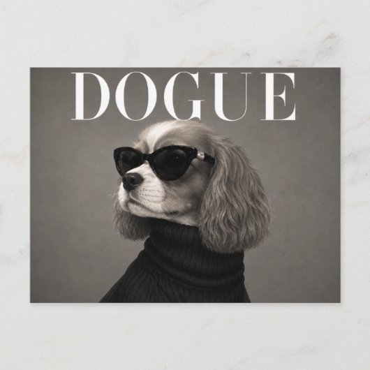 Luxus Cavalier King Charles Spaniel Postkarte (Vorderseite)