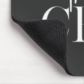 Luxus-CEO-Modern-Minimal-Schwarz-Büro Mousepad (Ecke)