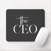 Luxus-CEO-Modern-Minimal-Schwarz-Büro Mousepad (Mit Mouse)