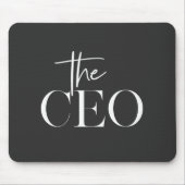 Luxus-CEO-Modern-Minimal-Schwarz-Büro Mousepad (Vorne)