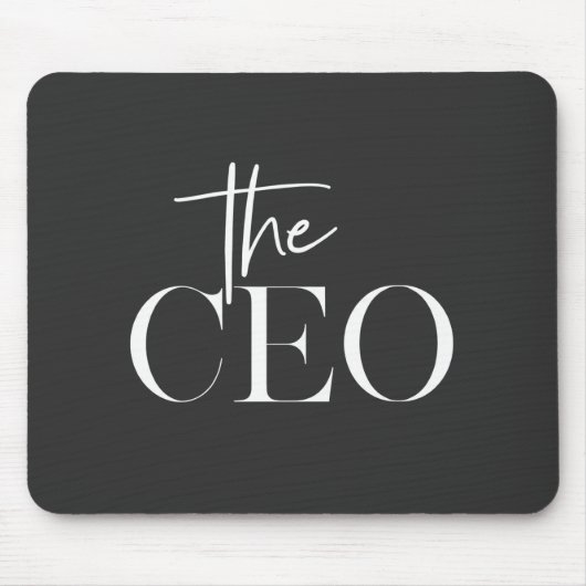 Luxus-CEO-Modern-Minimal-Schwarz-Büro Mousepad (Vorne)