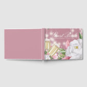 Luxus Champagne Floral Birthday Gästebuch (Voll)