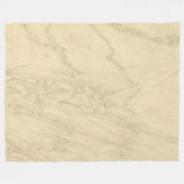 Luxus Champagne Gold Glitzer Marmor Fleecedecke (Vorderseite (Horizontal))