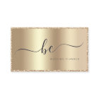 Luxus Champagne Gold Script Monogram Modern