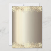 Luxus Champagner Glass Gold Confetti 70. Geburtsta Einladung (Rückseite)