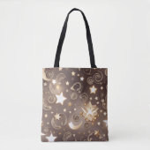 Luxus Champagner Gold Celestial Mond Tasche (Vorderseite)